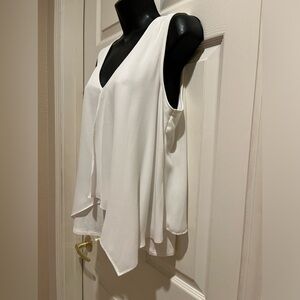 Green Envelope Gorgeous white overlay top